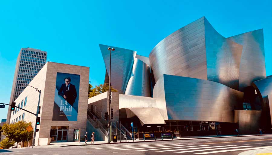 The Walt Disney Concert Hall from the outside