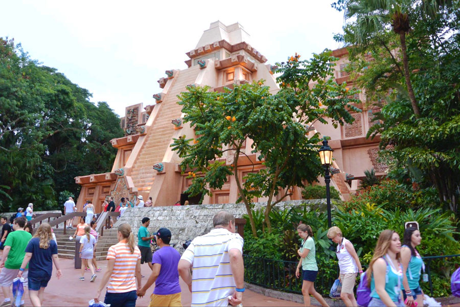 View of people in Disney World