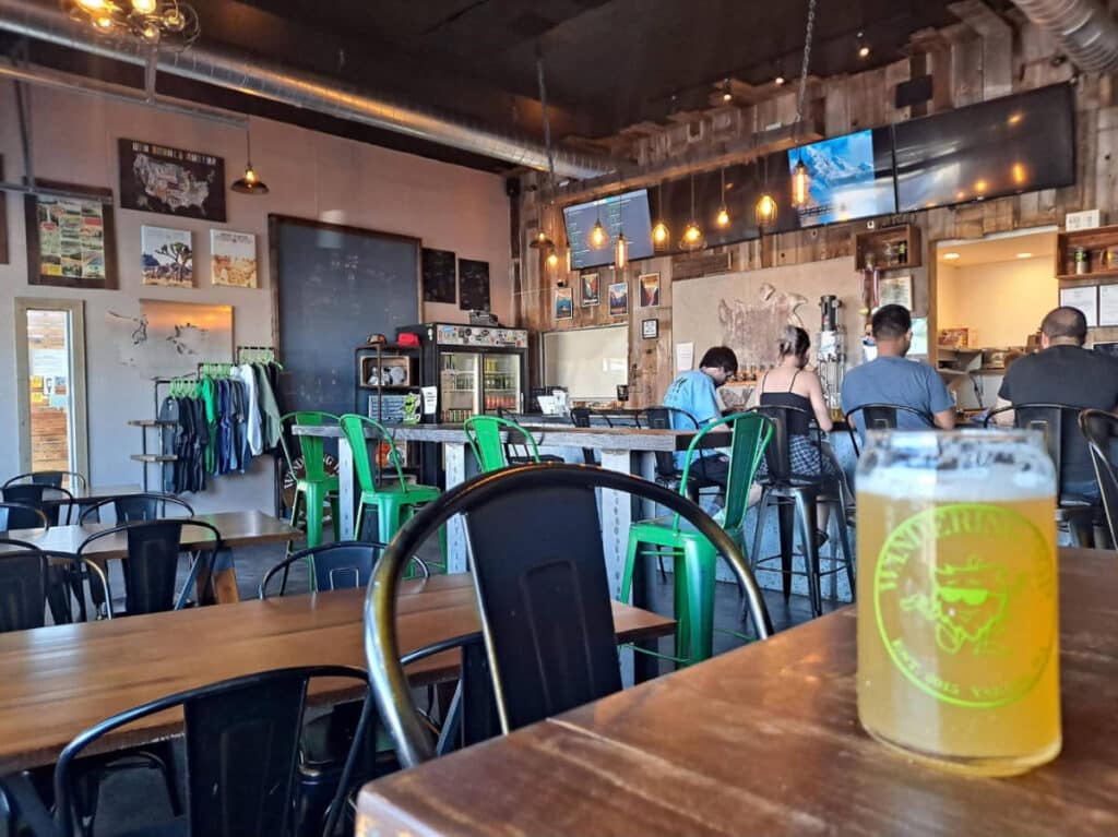 View from the inside of Wandering Hop