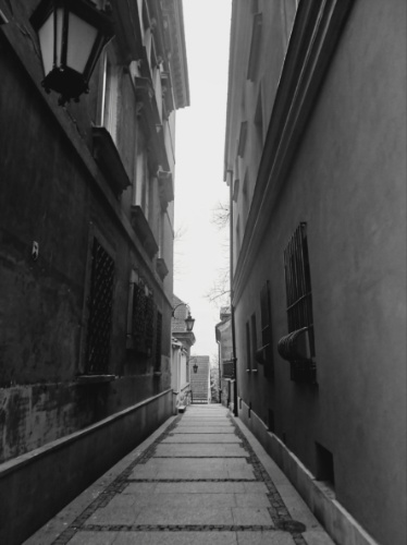 The alley in Warsaw