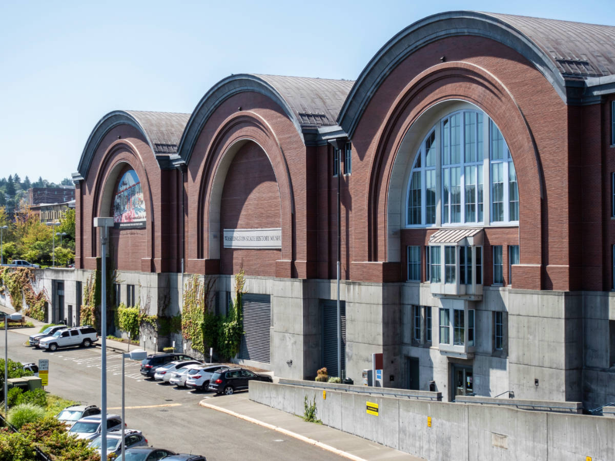The Washington State History Museum building from the outside