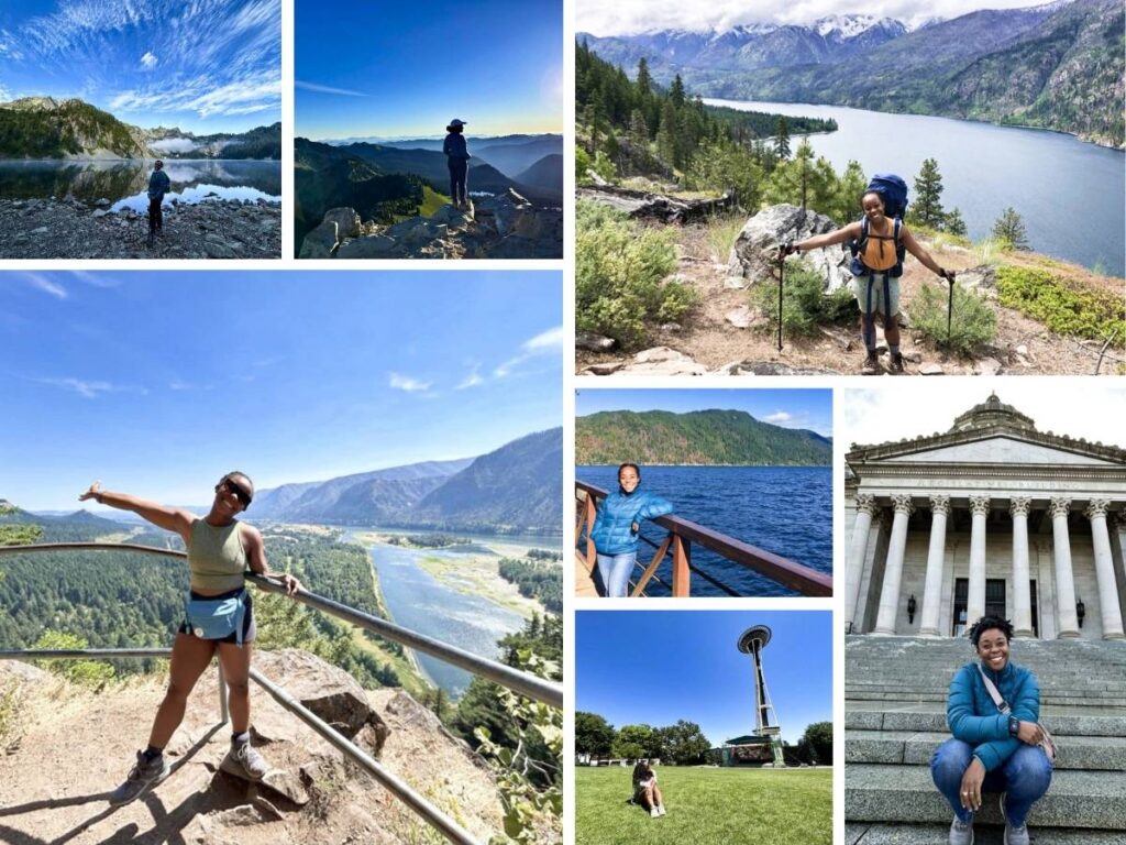 A photo collage of Washington writer