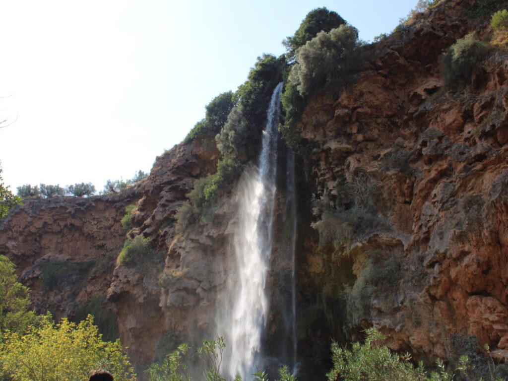 View of Salto de la novia waterfall