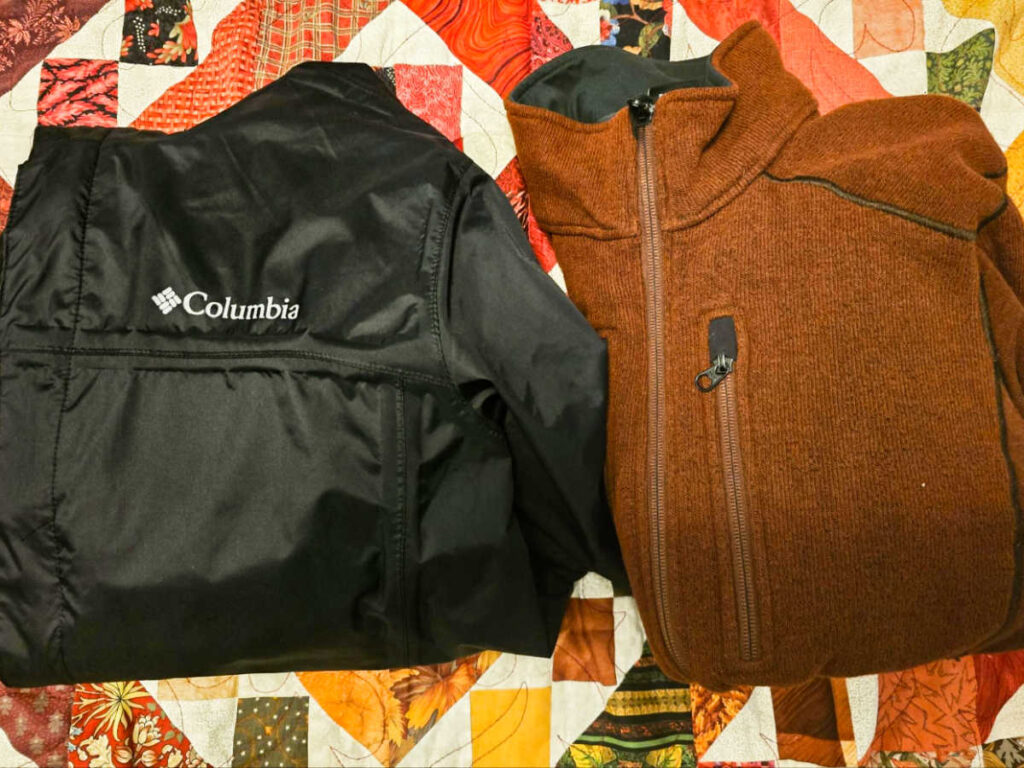Two different waterproof jackets