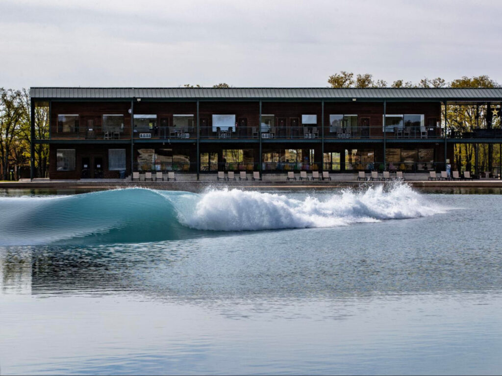 Waves in Waco Surf's wave pools.
