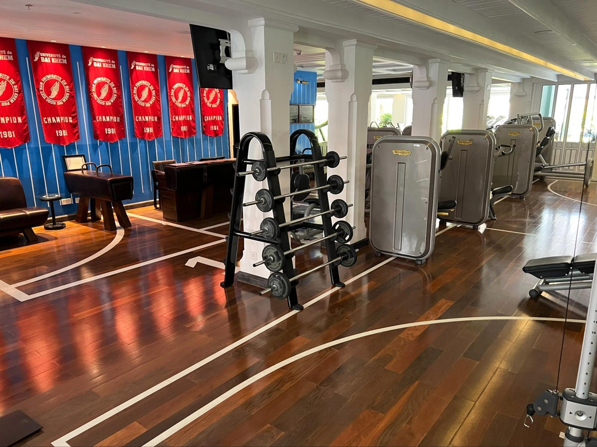 View from the inside of the Department of Physical Education