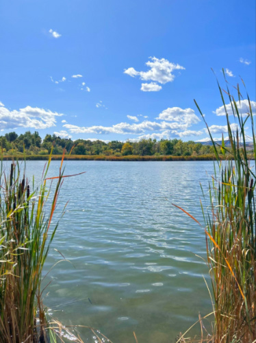 View of West Lake on the Clear Creek Trail