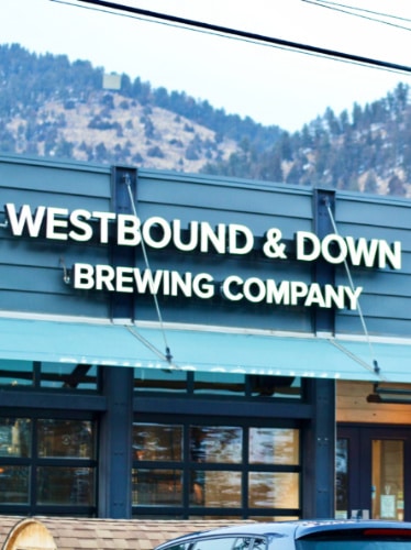 Exterior view of the Westbound & Down Brewing Company