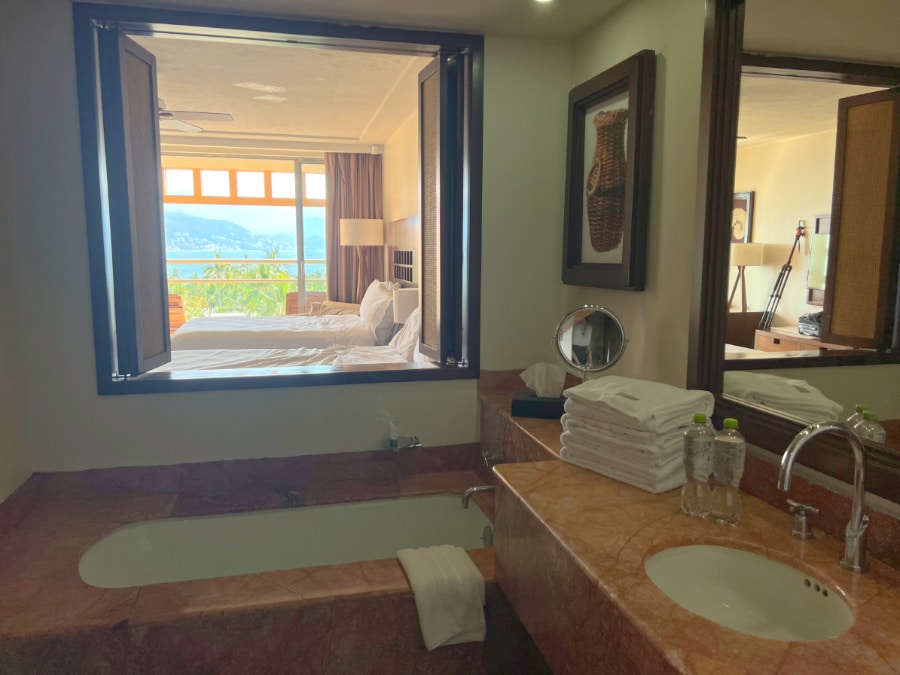 View inside the bathroom of Westin Puerto Vallarta