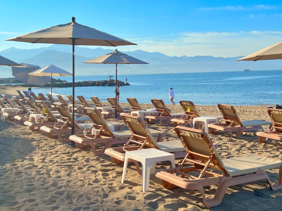 View from the beach in Westin Puerto Vallarta