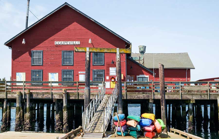 The wharf in Penn Cove at Coupeville
