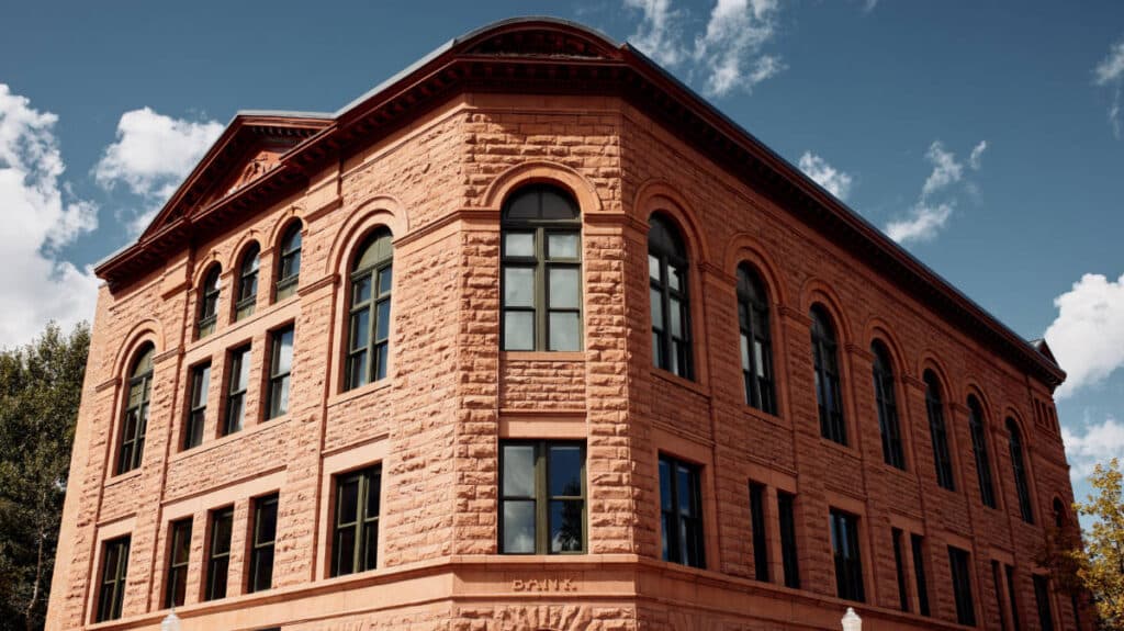 The Wheeler Opera House building from the outside
