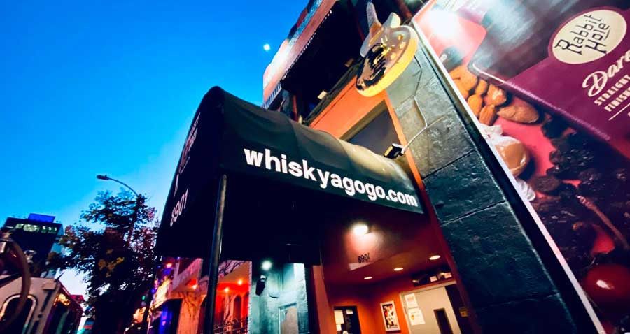 View from the entrance of Whisky a Go Go