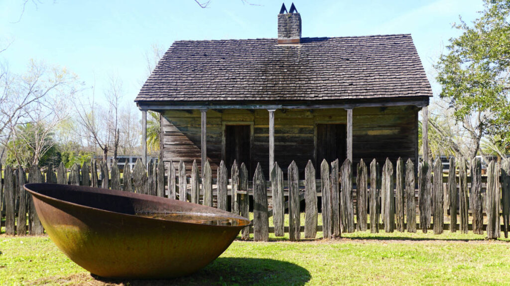 Exterior of a slave house at the Whitney Plantation