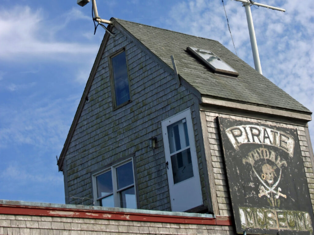 View of the Whydah pirate museum in the harbor of Provincetown