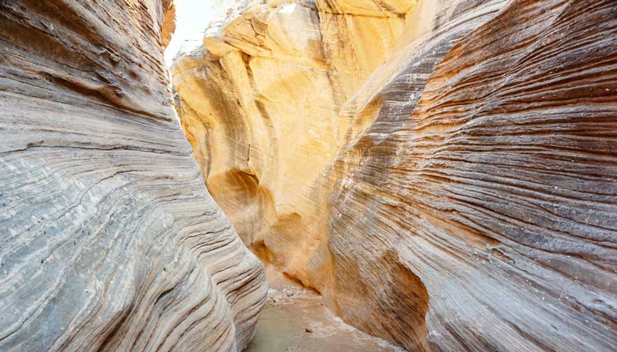 View at the Willis Creek Slot Canyon trailhead in Utah