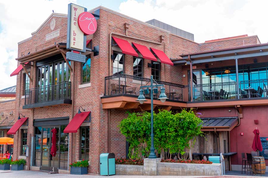 The Wine Bar George building from the outside