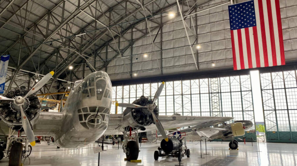 The aircrafts inside Wings Over the Rockies Air & Space Museum