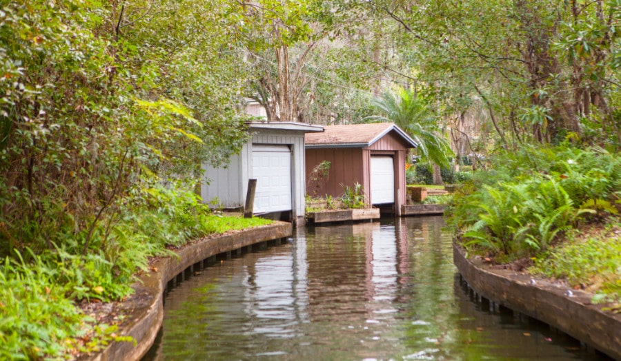 View of canals in Winter Park FL