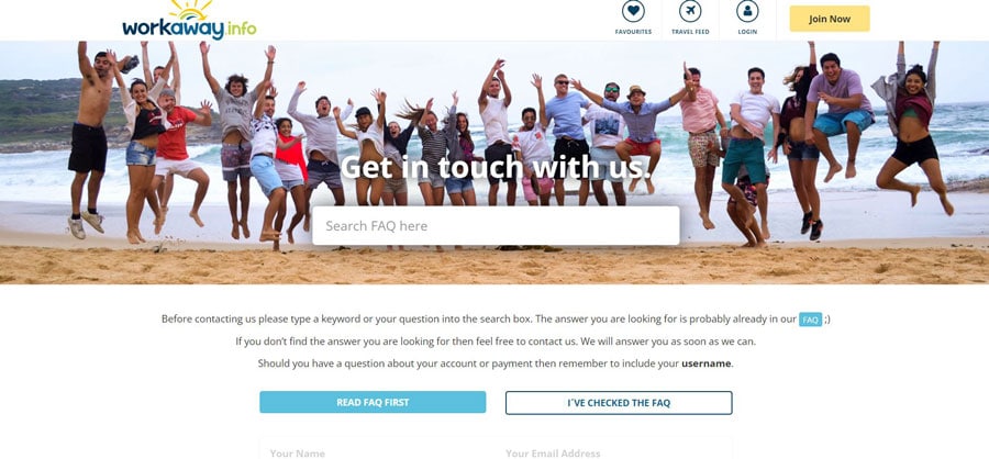 Support Team of Workaway platform