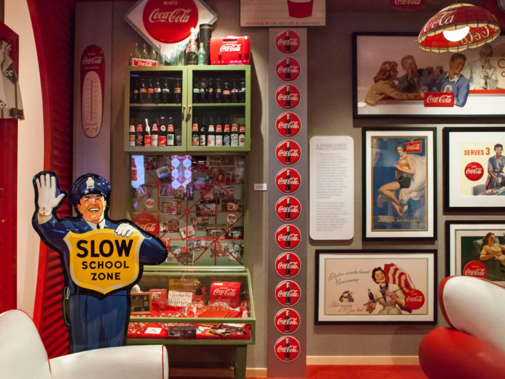 View from the inside of World of Coca-Cola museum