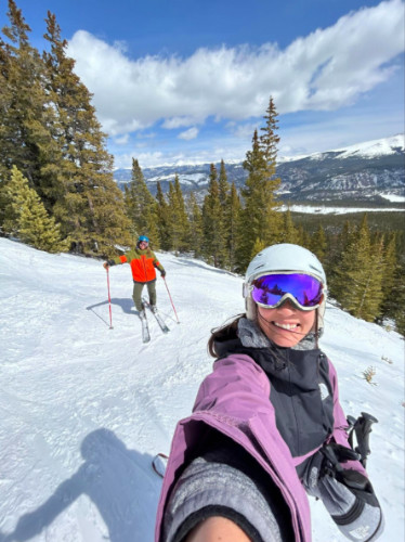 Travel Lemming editor Abigail at Breckenridge Ski Resort
