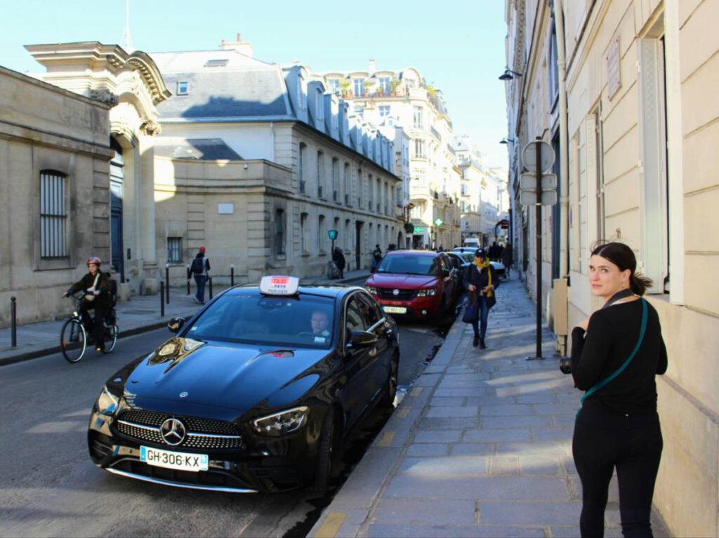 Writer Betty out for a walk in the 7th arrondissement