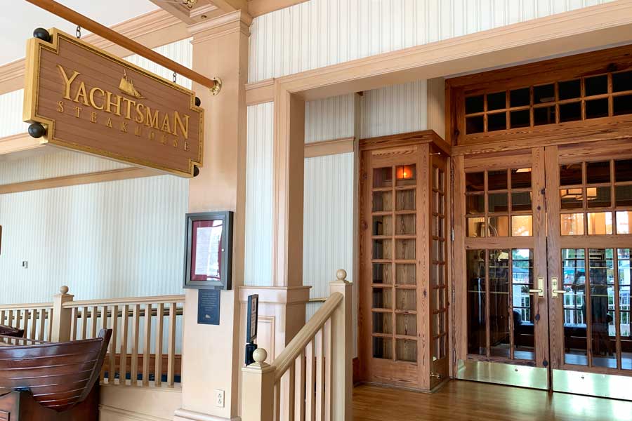 The Yachtsman Steakhouse entrance