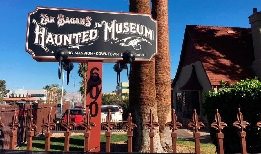 Zak Bagans’ The Haunted Museum signage on the outside