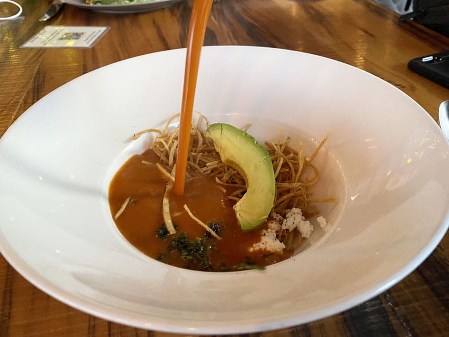 View of a dish from Zocalo Central
