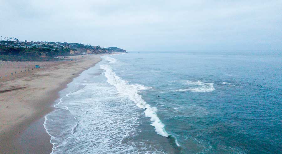 Overlooking view of Zuma Beach