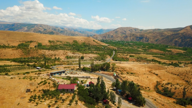 Drone Shot view of Armenia Landscape