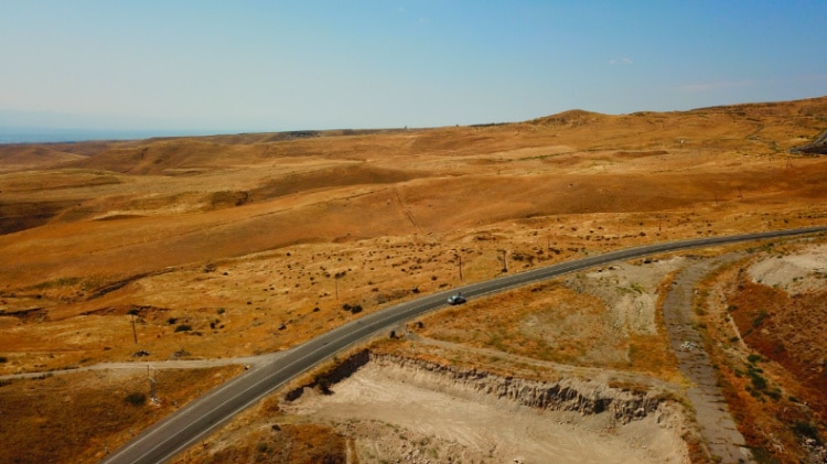 Drone Shot view of Armenia Desert