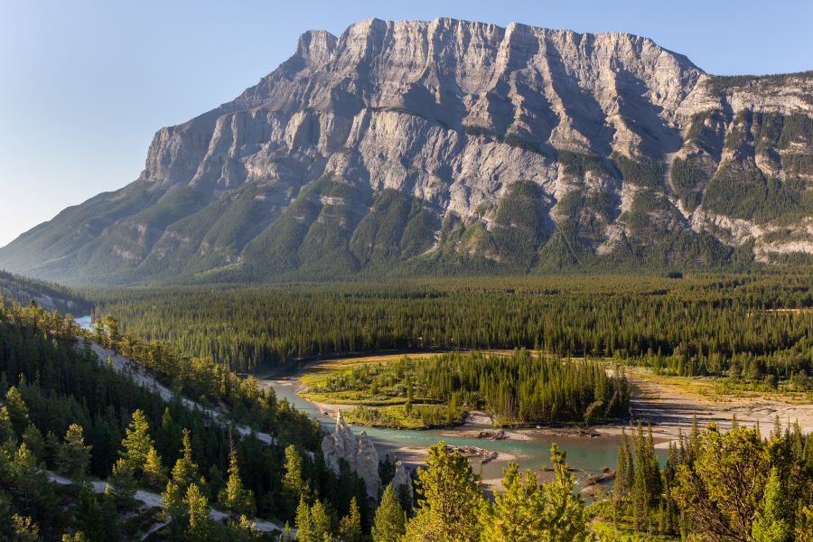 A magnificent view from the Tunnel Mountain hike in Banff National Park