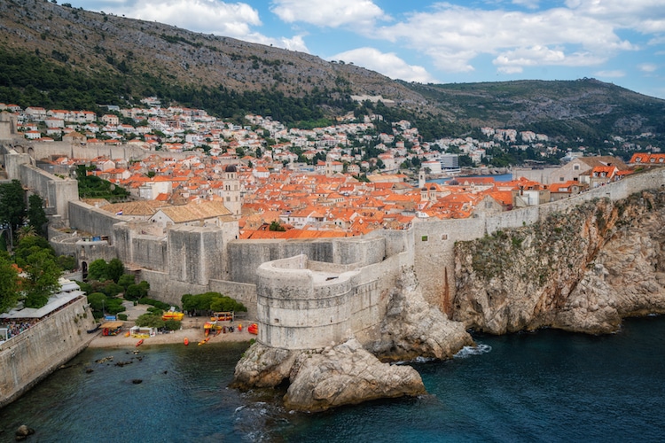 Historic wall of Dubrovnik Old Town