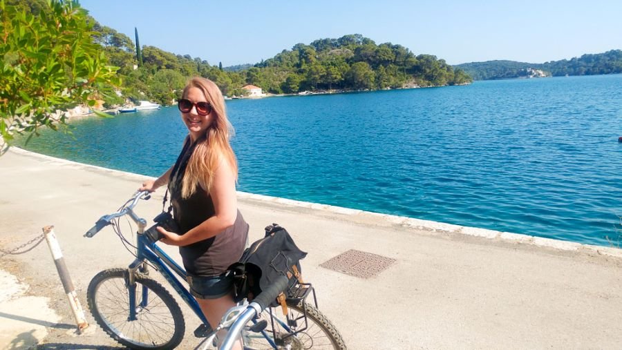 The author, Taylor Herperger enjoying her day with her bike