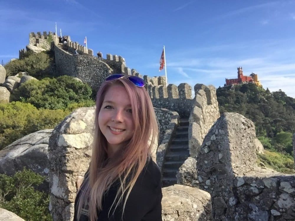 The author, Taylor Herperger smiling for a photo in Sintra, Portugal