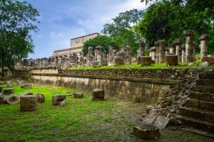 The Temple of Thousand Warriors in Chichen Itza