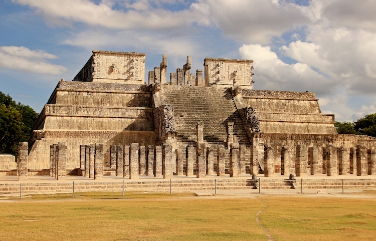 One of the main buildings at Chichen Itza