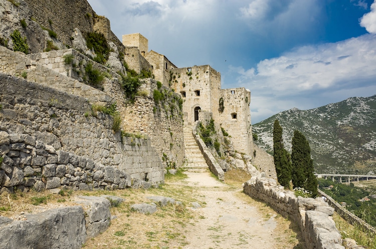 View of cobblestone fortress