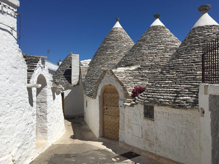 Street with beehive houses of Alberobello