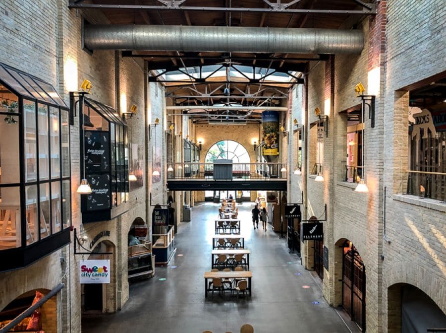 An interior shot of The Forks in Winnipeg