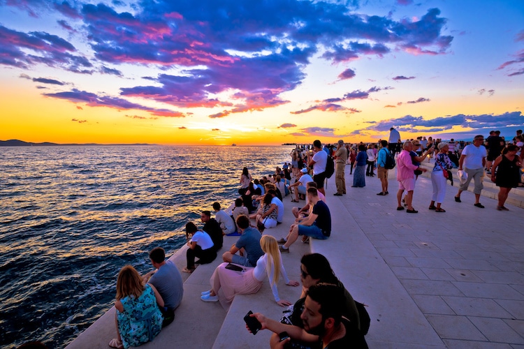 Zadar sea organ and sun salutation